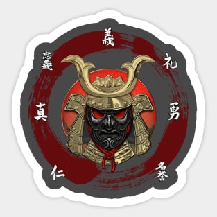 Samurai 7 Virtues of Bushido Sticker